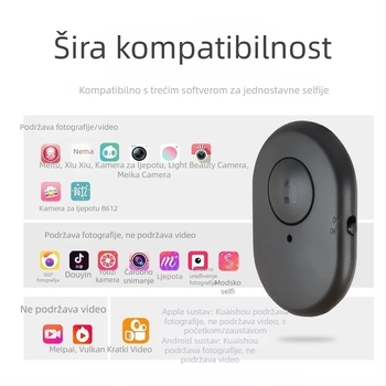 Selfie daljinski za pametni telefon S58, Bluetooth 4.0, ABS tijelo, 0,015 kg