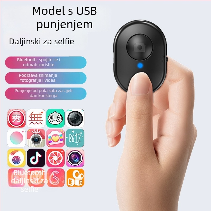 Selfie štap Bluetooth daljinski upravljač - ABS, Model 001, Bluetooth 3.0, 0.02 kg