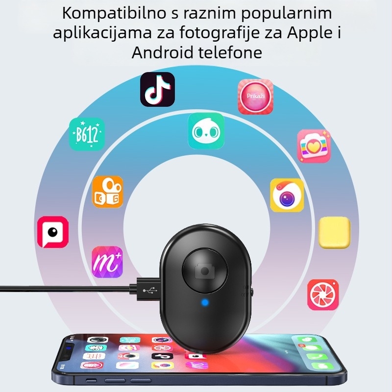 Selfie štap Bluetooth daljinski upravljač - ABS, Model 001, Bluetooth 3.0, 0.02 kg