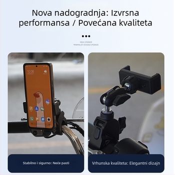 Stalak za livestream s rotirajućim držačem, univerzalni nosač za telefon u automobilu (plastika)