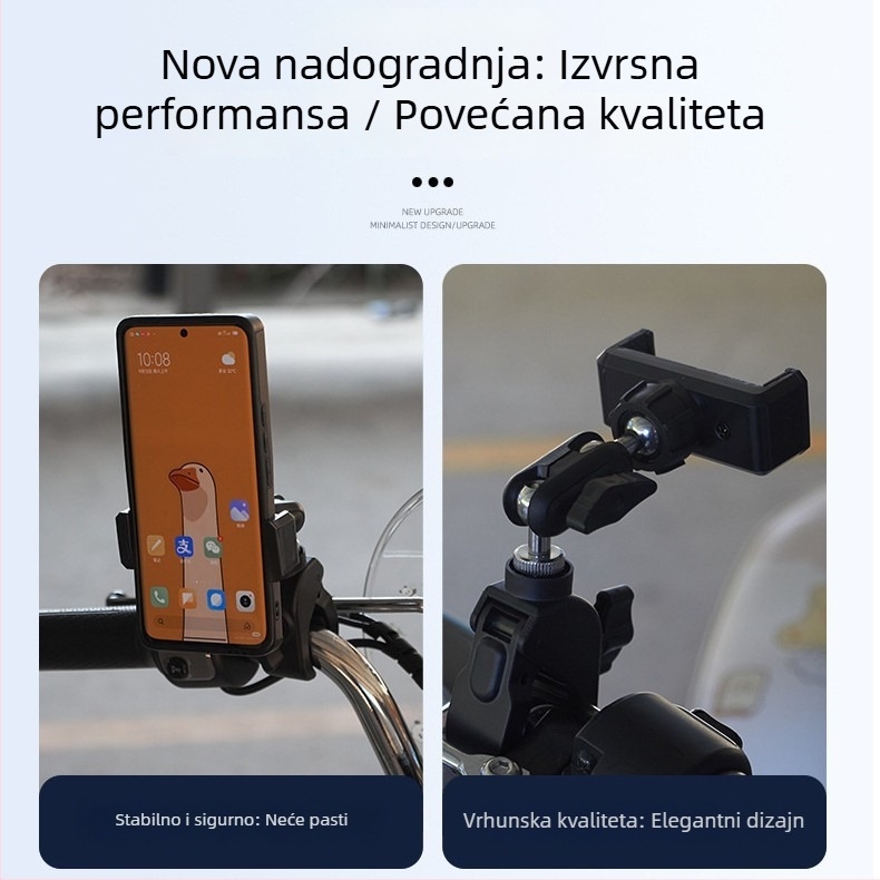 Stalak za livestream s rotirajućim držačem, univerzalni nosač za telefon u automobilu (plastika)