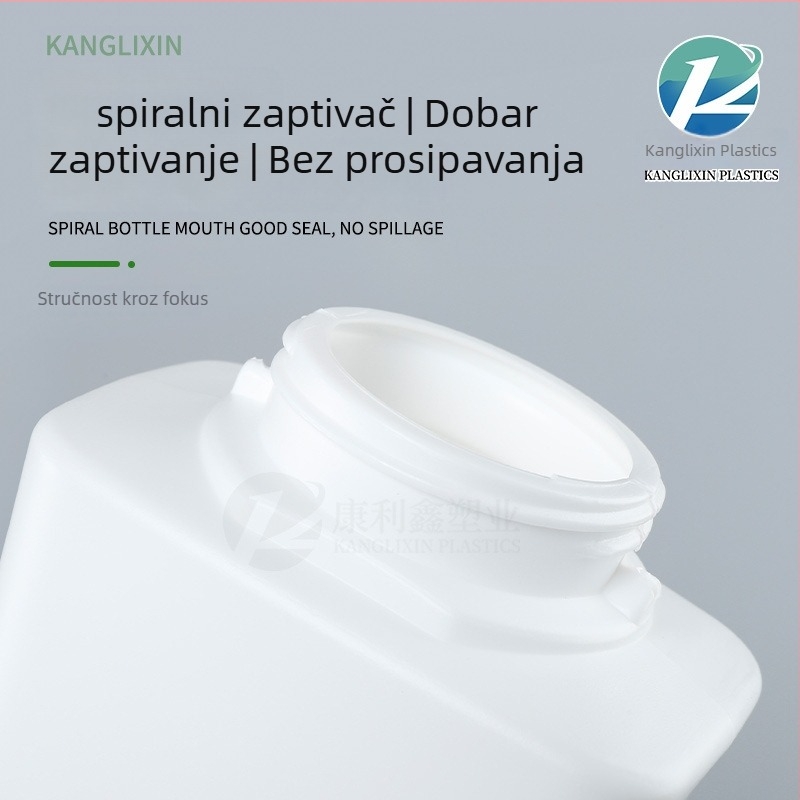 HDPE četverokutna plastična boca za prašak s flip-top poklopcem i brtvom, kapacitet 700 g, promjer tijela 96 mm, visina 186 mm