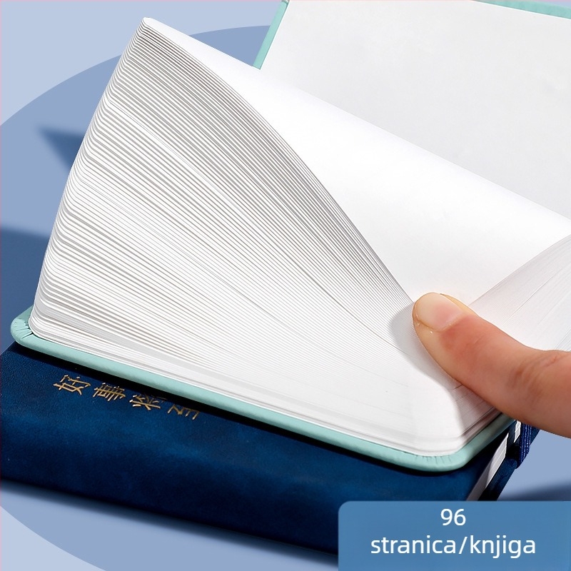 Bilježnica s žičnim uvezom, 100 stranica, korica od papira, unutarnji papir, poslovni stil