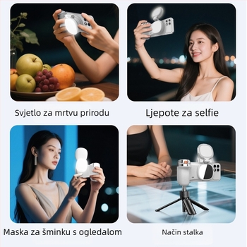 Reflect K02s Magnetni Bluetooth Selfie Štapić s 3-u-1 Stativom (ABS, 150 g, Bluetooth 5.0)