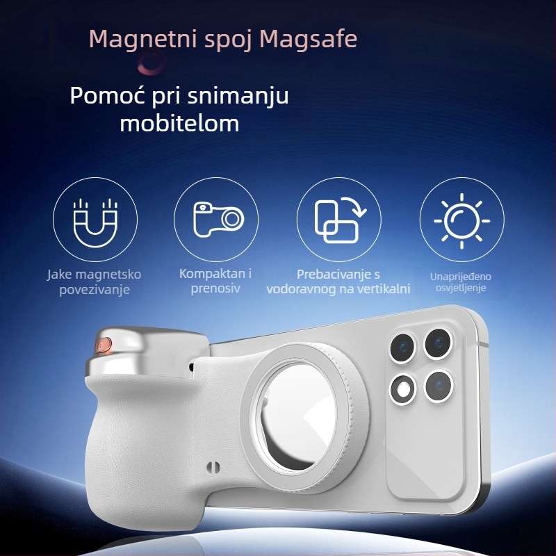 Reflect K02s Magnetni Bluetooth Selfie Štapić s 3-u-1 Stativom (ABS, 150 g, Bluetooth 5.0)