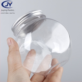 PET plastična posuda sa širokim otvorom, prozirna, s plastičnim poklopcem, kapacitet 400 ml