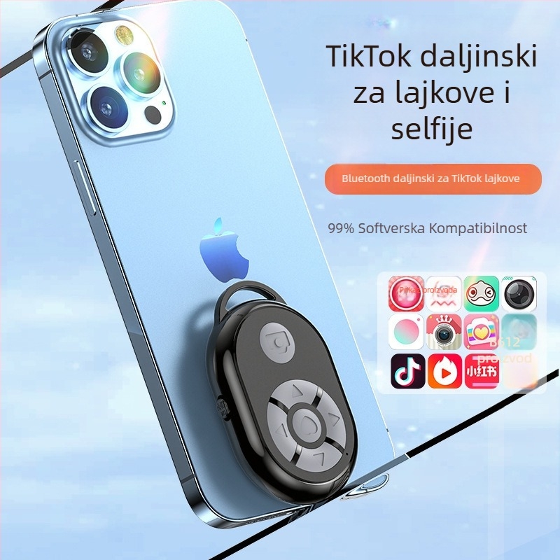 Bluetooth daljinski upravljač za selfie za pametne telefone | Android i iOS kompatibilni | ABS kućište | Bluetooth 4.0
