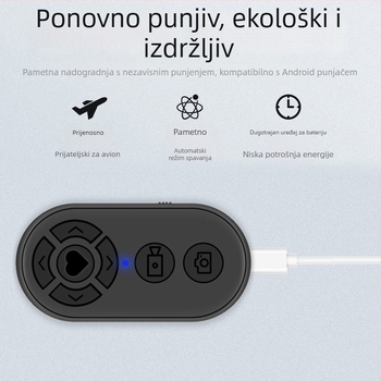 Punijivi Bluetooth selfie daljinski upravljač za mobitel — model 00, ABS kućište, Bluetooth 4.0, marka Tatarina