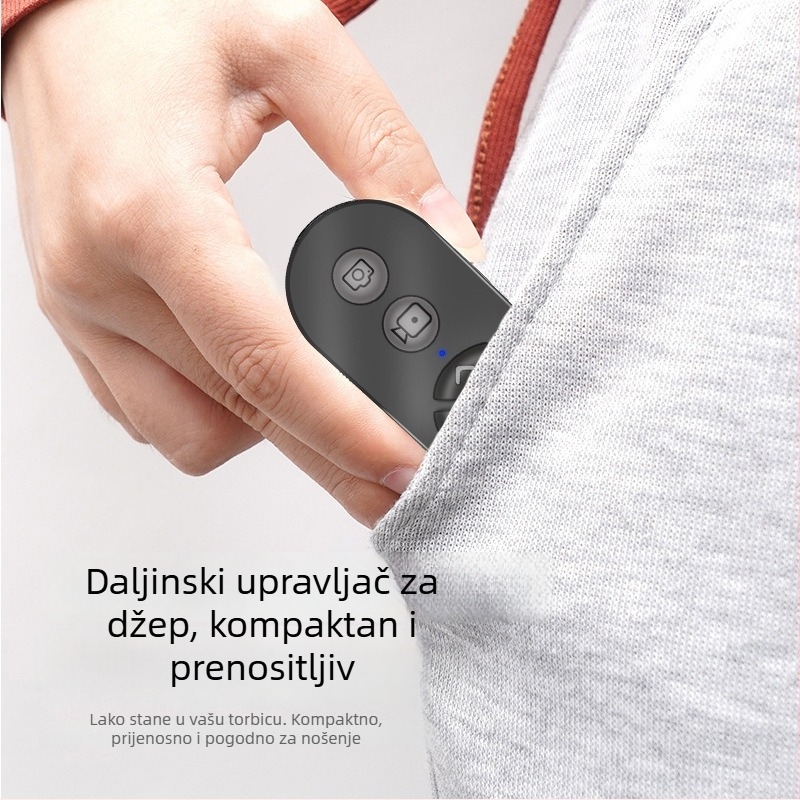 Punijivi Bluetooth selfie daljinski upravljač za mobitel — model 00, ABS kućište, Bluetooth 4.0, marka Tatarina