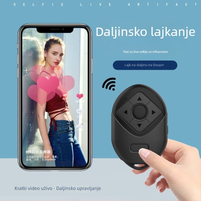 Pat Alder P2 Selfie Bluetooth daljinsko upravljanje, ABS kućište, Bluetooth 4.0, 25 g