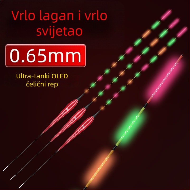 Guolin plovak s OLED osvjetljenjem — nano materijal, LED noćno svjetlo, dnevna i noćna upotreba