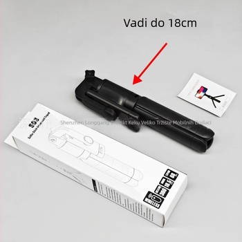 Bluetooth selfie štapić s integriranim podnim tripodom, univerzalna kompatibilnost, produžena duljina, daljinski upravljač uključen