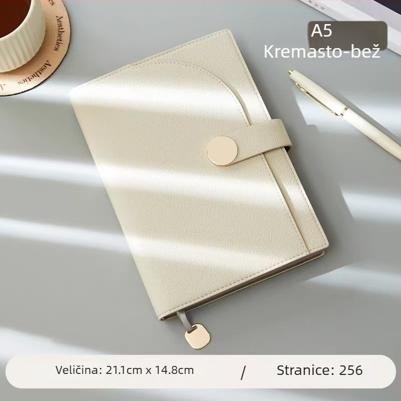 Bilježnica za poslovni ured, umjetna koža na korici, ljepilno povezivanje, Daolin papir, 80 g/m², 100–200 stranica