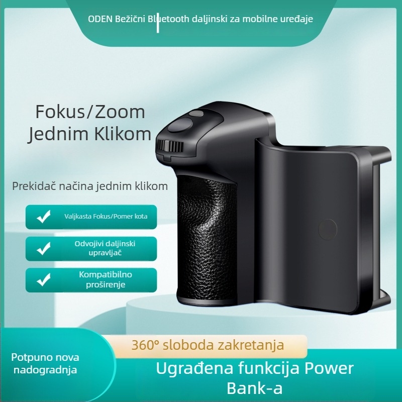 ODEN BK-CH8 Selfie štap tripod s Bluetooth daljinskim upravljanjem, zumiranjem, stabilizatorom i prijenosnom baterijom
