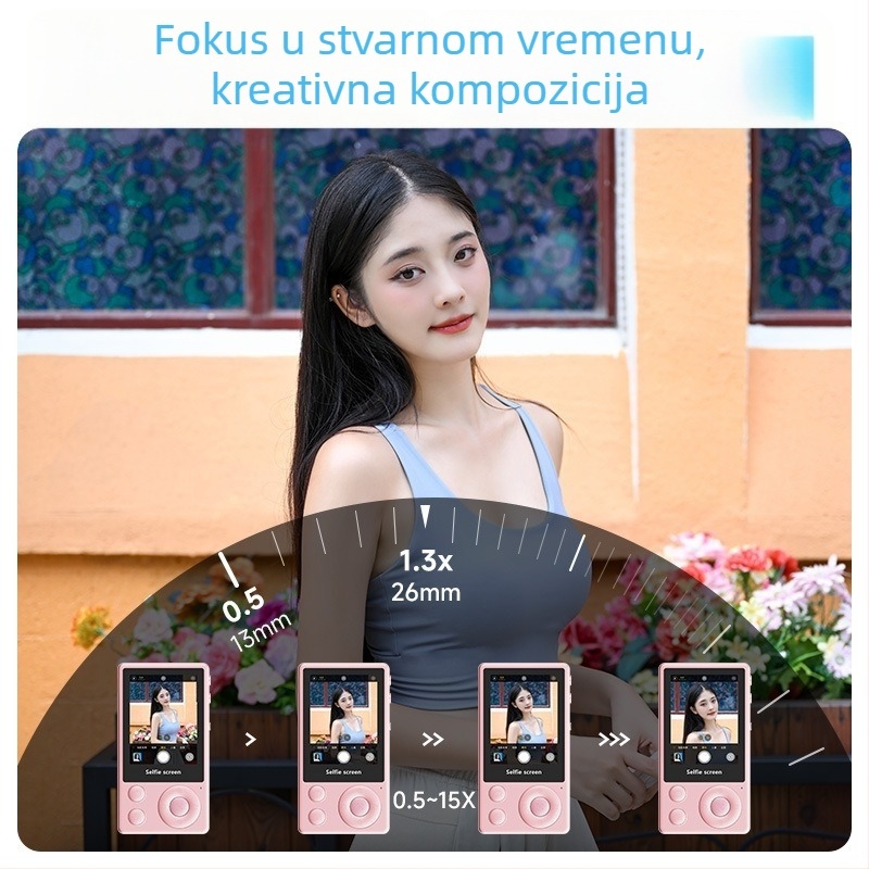 Univerzalni uređaj za selfie: projekcija zaslona mobilnog telefona — Bluetooth, stabilizacija slike, aluminijsko kućište, prilagodljivo