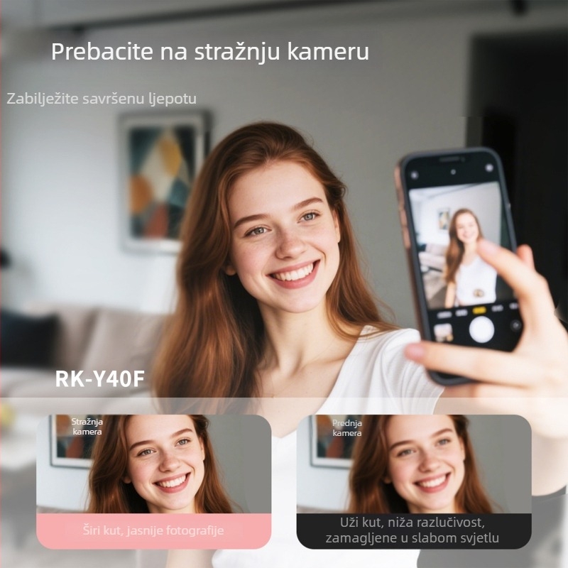 Magnetski selfie uređaj Y40F – Bluetooth 5.3, PC tijelo, težina 100 g