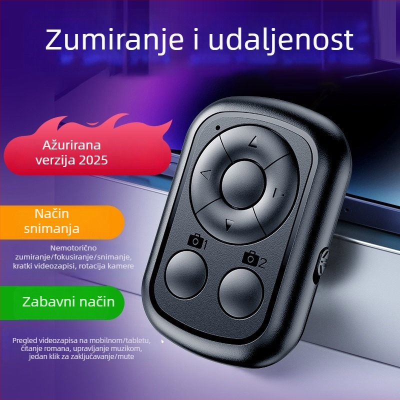 Bluetooth daljinski upravljač za telefon za selfie i live stream, Bluetooth 4.0, ABS kućište, 11 g, modeli M7/M9