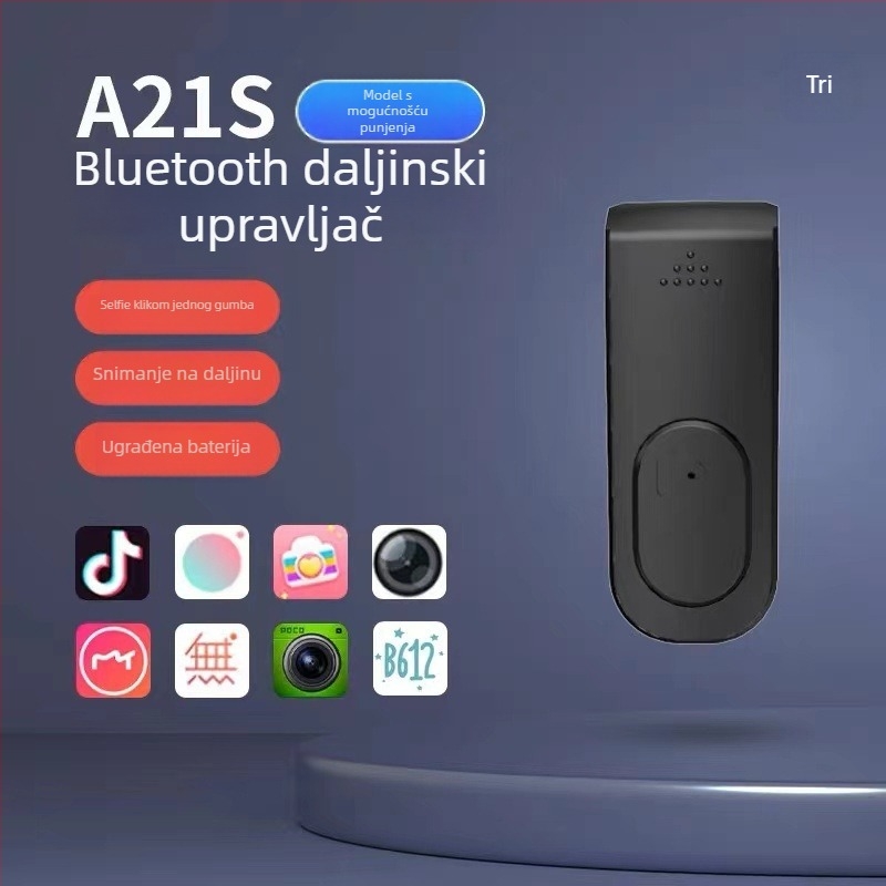 A21 serije dodatak za držač za selfie štap s ugrađenim Bluetooth daljinskim upravljačem (Brend: Adyss, Model: A21_, Bluetooth: 4.0, Materijal: Plastika, Težina: 0.1)