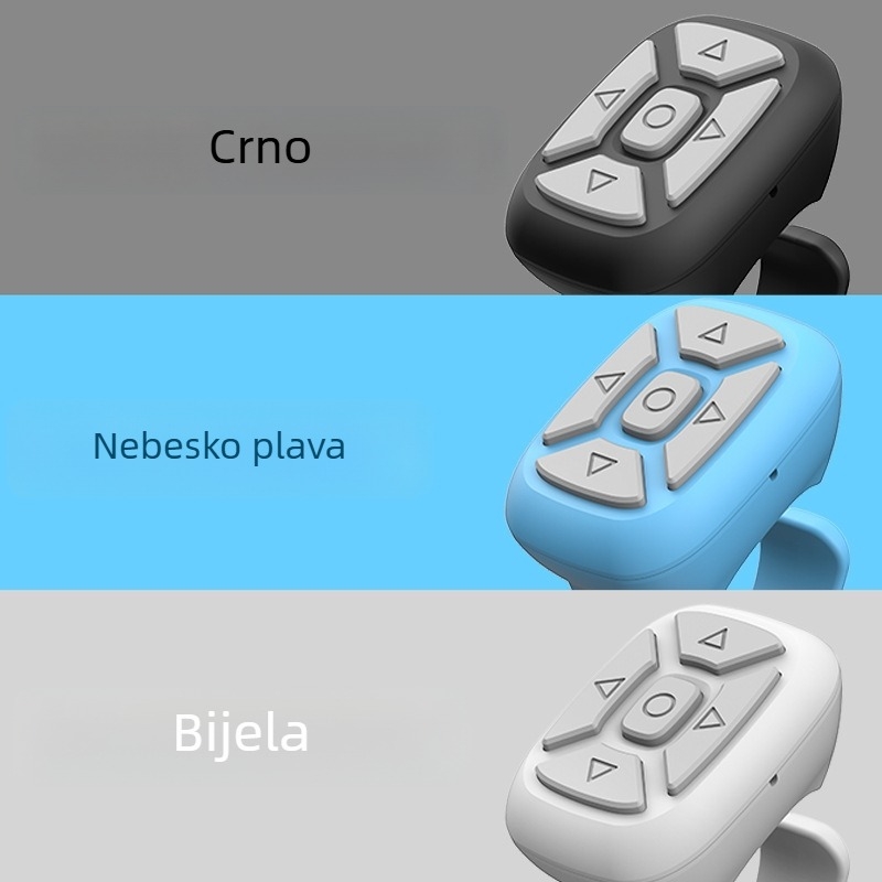 Bluetooth selfie prsten daljinsko upravljanje putem aplikacije, model S18, Bluetooth 4.0, ABS, težina 10 g
