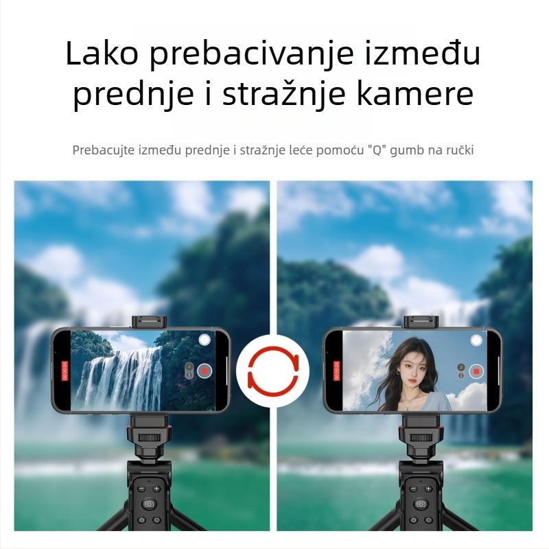 Bluetooth daljinsko za mobitel KM-MP01, prebacivanje prednje/stražnje kamere, zumiranje selfija, listanje stranica (Brand: Kingma/Jinma; Model: KM-MP01; Bluetooth: 5.0; Materijal: ABS)