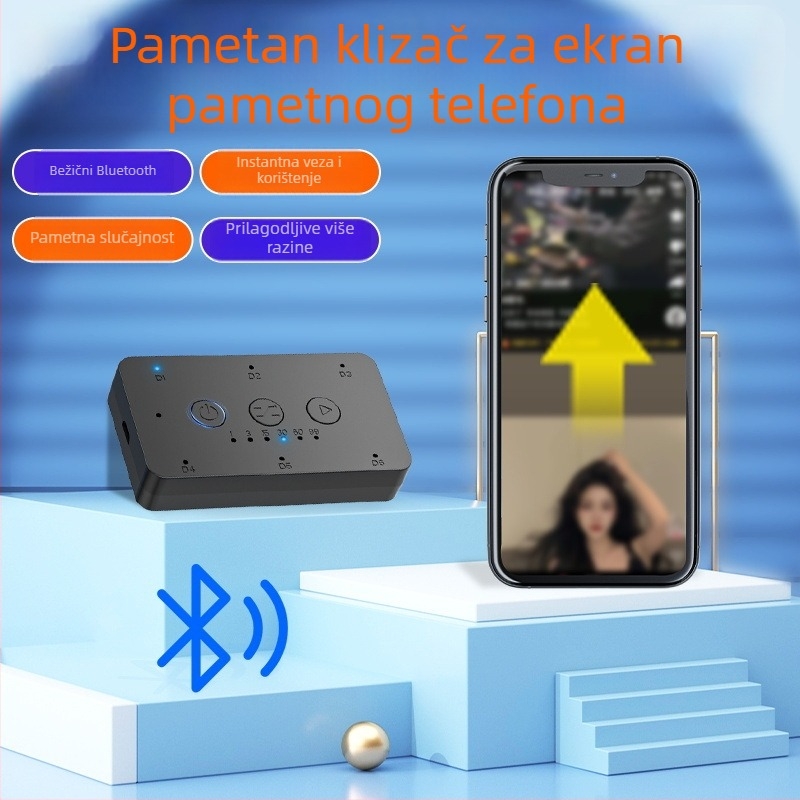 Pomični zaslon za pametni telefon, bežični dvostruki nastavak, model U10, Bluetooth 4.0, ABS, 60 g