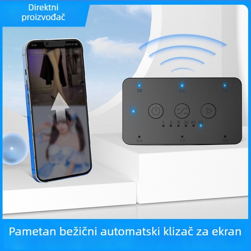 Pomični zaslon za pametni telefon, bežični dvostruki nastavak, model U10, Bluetooth 4.0, ABS, 60 g