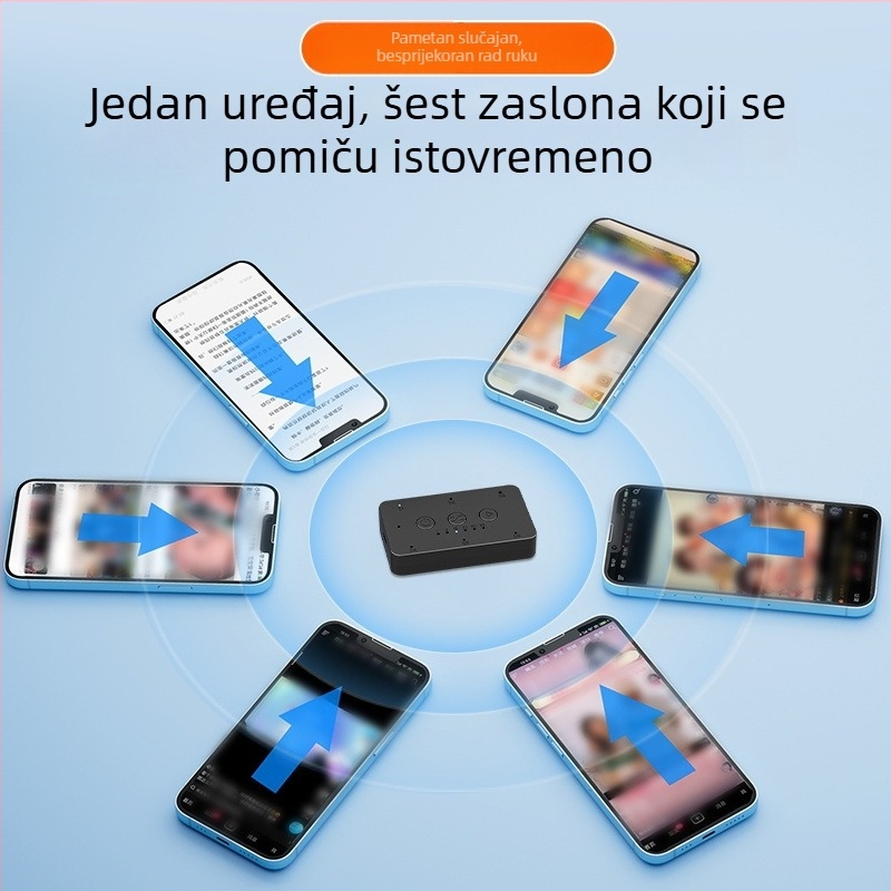 Pomični zaslon za pametni telefon, bežični dvostruki nastavak, model U10, Bluetooth 4.0, ABS, 60 g