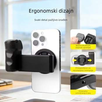 Stabilizator za pametni telefon s magnetskim držačem i Bluetooth daljinskim upravljačem, ABS, 96 g, model K11, Bluetooth 5.0