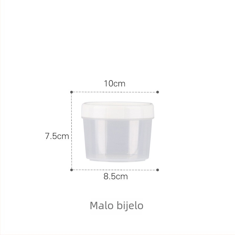 Zatvorena posuda za skladištenje hrane (otporna na insekte, prehrambena kvaliteta, okrugla od plastike, 501-800 ml, prikladna za mikrovalnu pećnicu)