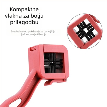 Četka za čišćenje lanaca bicikla i motocikla sa kvadratnom glavom — ABS materijal, Zhuo Xuan brend, moguć privatni label