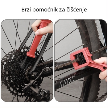 Četka za čišćenje lanaca bicikla i motocikla sa kvadratnom glavom — ABS materijal, Zhuo Xuan brend, moguć privatni label