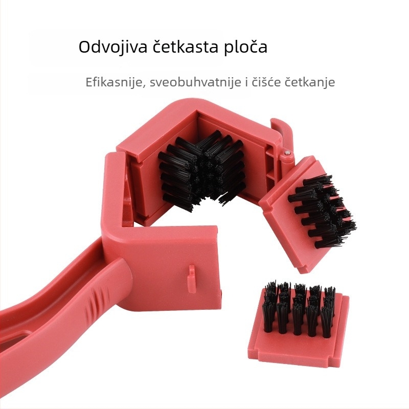 Četka za čišćenje lanaca bicikla i motocikla sa kvadratnom glavom — ABS materijal, Zhuo Xuan brend, moguć privatni label