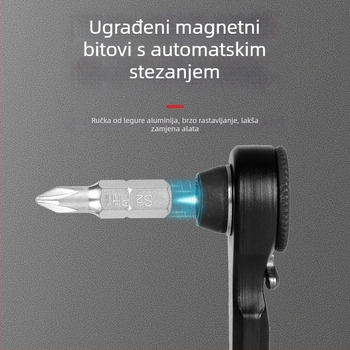 Bouncing Fruit prijenosni set alata za popravak bicikla za brdske i cestovne bicikle, uključujući ratchet ključeve i kombinirane alate