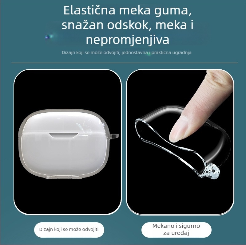 JBL Wave Beam2 futrola za slušalice — prozračni TPU mekani kućište, injekcijsko oblikovanje