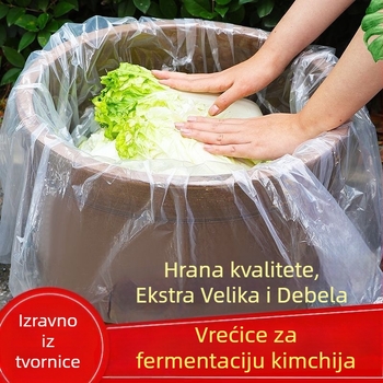 Plastična vrećica za hranu, debela, s ploskim otvorom, za kiselo povrće