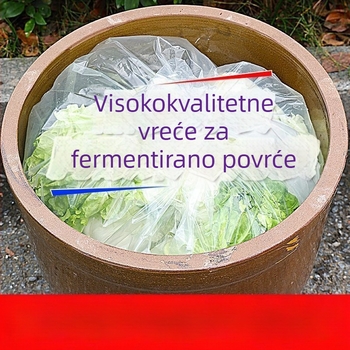 Plastična vrećica za hranu, debela, s ploskim otvorom, za kiselo povrće