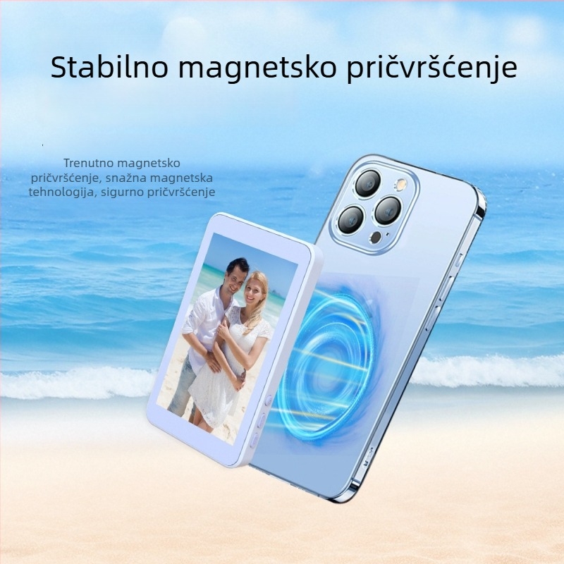 Bežični selfie projektor za mobitel, s zvukom i visokom rezolucijom zaslona (Model: Druga generacija; Bluetooth 4.0; Materijal: Plastika; Težina: 156 g)