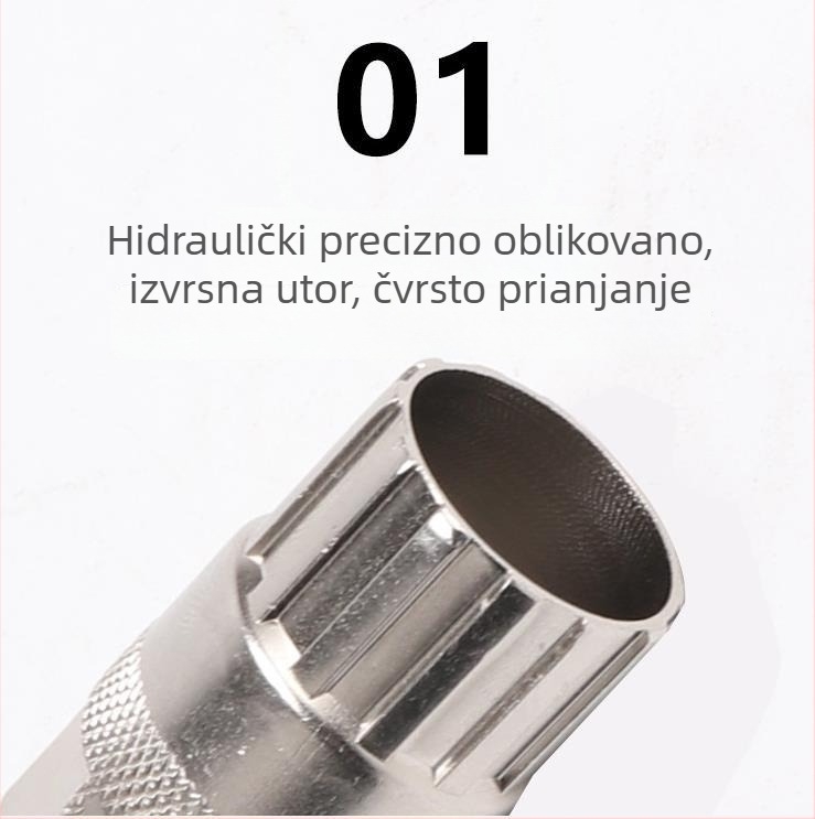 Ključ za flywheel sleeve za planinske bicikle, produženi, instaliranje i uklanjanje, čelik, DTUCYCLE East