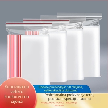 Prozirna PE samouzavarujuća vrećica za pakiranje hrane, duljina brtvljenja 3 cm, marka Jucai Packaging
