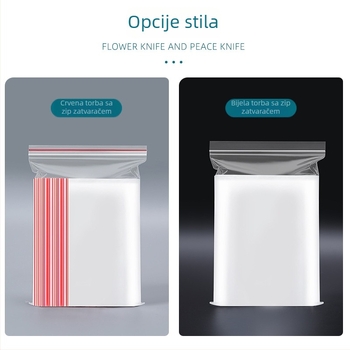 Prozirna PE samouzavarujuća vrećica za pakiranje hrane, duljina brtvljenja 3 cm, marka Jucai Packaging
