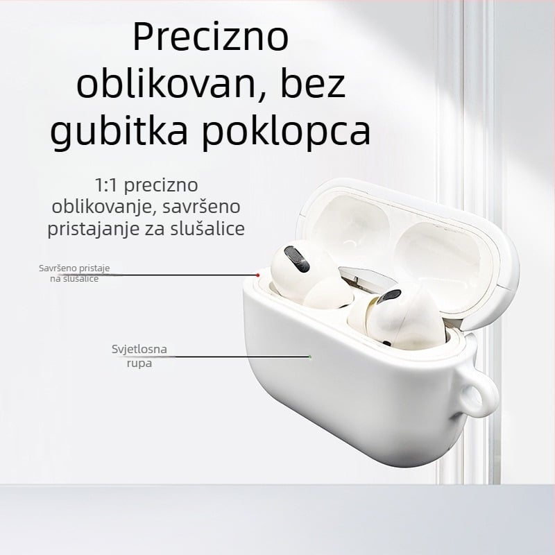 AirPods zaštitna futrola – sjajno PC tvrdo kućište, sublimacijski prijenos topline, prilagodljivo, kompatibilno sa svim Apple modelima