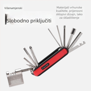 Set alata za popravak bicikla – aluminijska legura, kombinirani paket, marka YUUISD, mogućnost prilagodbe, dopuštene privatne marke