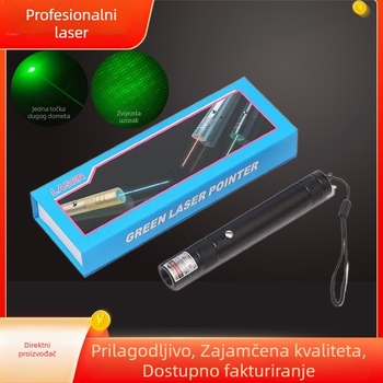 USB punjački laserski pokazivač sa zelenim indikatorom za nastavne demonstracije