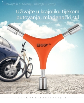 BOY nasadni ključ tipa Y za bicikle, 45# čelik, prilagođena izrada