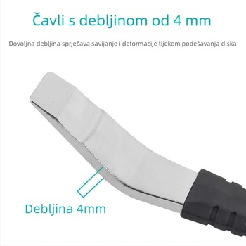 Kompaktni ključ za podešavanje klipa disk kočnice bicikla – čelik, Boy