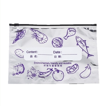 Torbe za hranu sa samouzavaranjem, PET-kompozitno aluminijsko laminiranje, vodonepropusne, za skladištenje u hladnjaku i zamrzivaču, duljina zatvaranja 1,5 cm