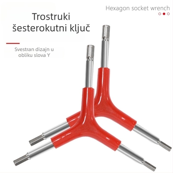 Trostruki unutarnji šestougaoni ključ - aluminijska legura, Jie Xing