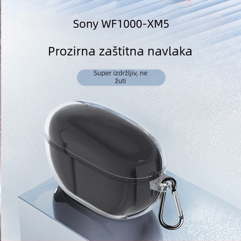 Zaštitno kućište Sony WF-1000XM5 – prozirni TPU kućište za bežične slušalice uz redukciju buke i otpornost na pad