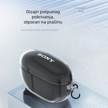Zaštitno kućište Sony WF-1000XM5 – prozirni TPU kućište za bežične slušalice uz redukciju buke i otpornost na pad