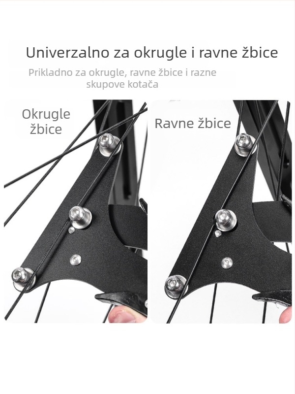 Lebycle Mjerenje napetosti žbica bicikla – aluminijski spoj, alat za podešavanje napetosti žbica kotača, obrada i prilagodba: Da; Značka: Lebycle; Ovlaštena privatna marka: Da